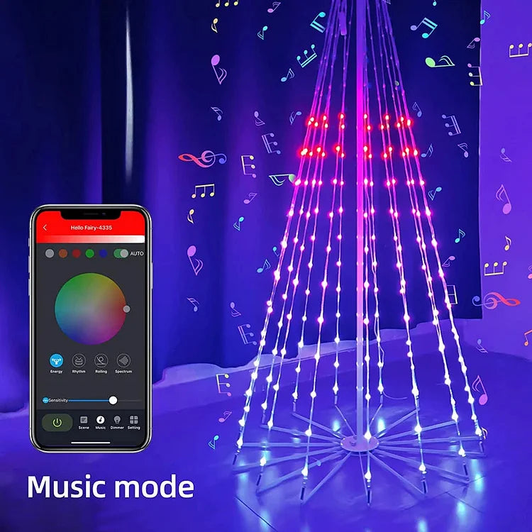 Multicolor LED Animated Lightshow Christmas Tree For Outdoor