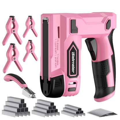Electric Rechargeable Cordless Nail Gun – 20V Portable Precision Nailer for DIY, Carpentry, and Home Projects with Efficient Battery Power