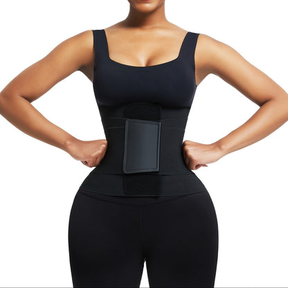 Leopard Print Waist Trainer Belt for Women – Adjustable High Compression Body Shaper for Gym, Fitness, and Daily Slimming
