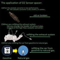 Car Oxygen O2 Sensor Adapter CEL Fix Check Engine Light Eliminator M18*1.5