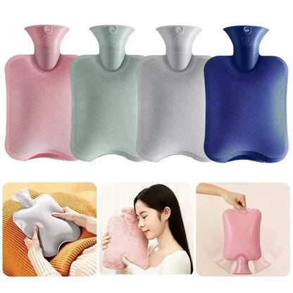 Large-Capacity Hot Water Bag – 1000ml/2000ml Reusable Heating Bag for Women’s Belly and Hand Warming Comfort Anytime