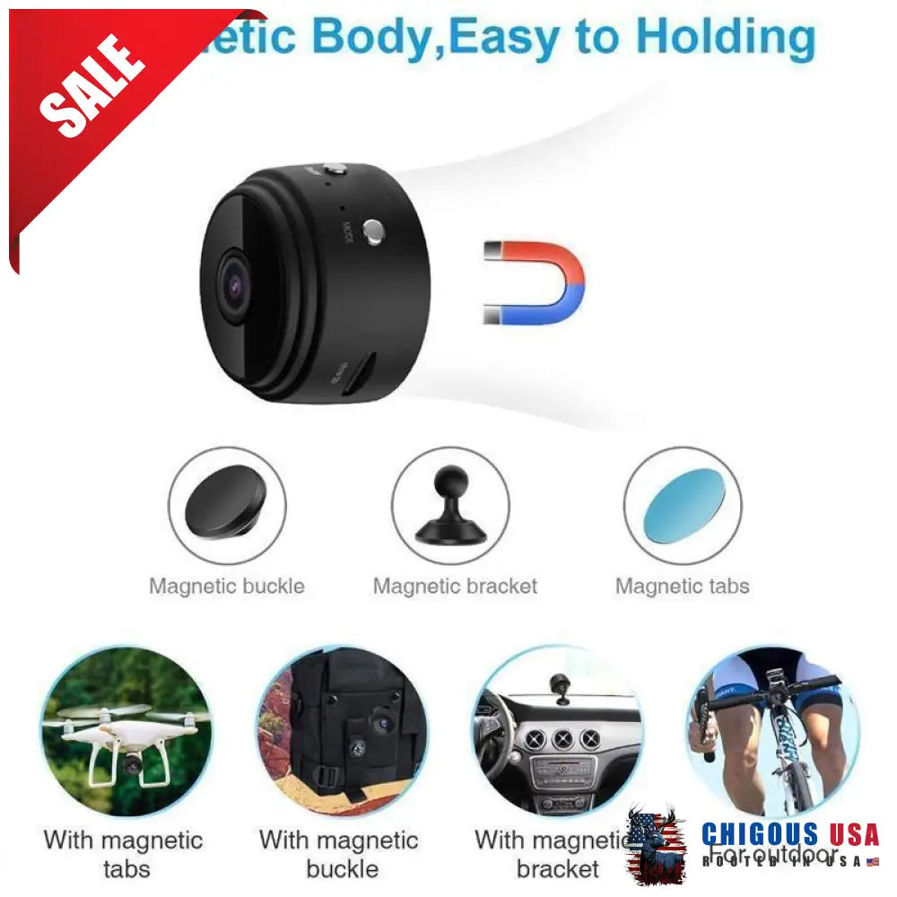 1080P Magnetic Wifi Mini Camera Smart Home