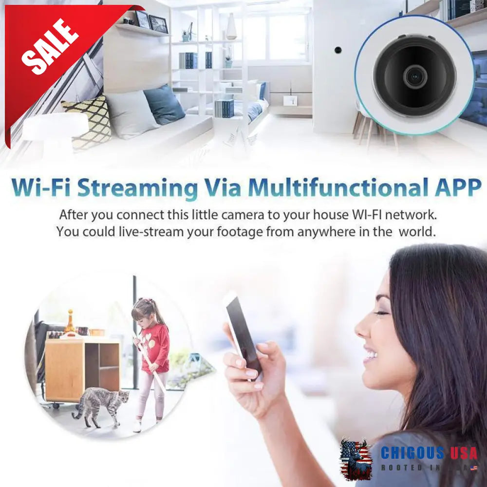 1080P Magnetic Wifi Mini Camera Smart Home