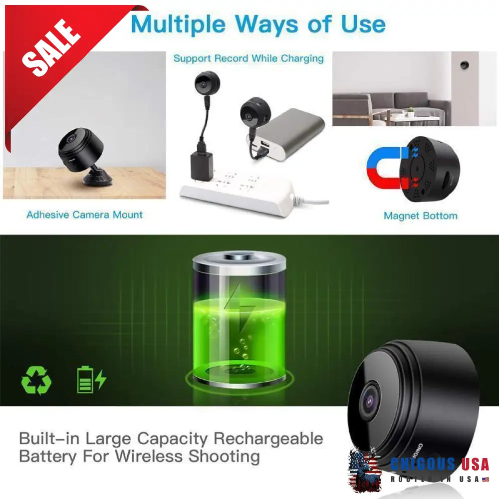 1080P Magnetic Wifi Mini Camera Smart Home