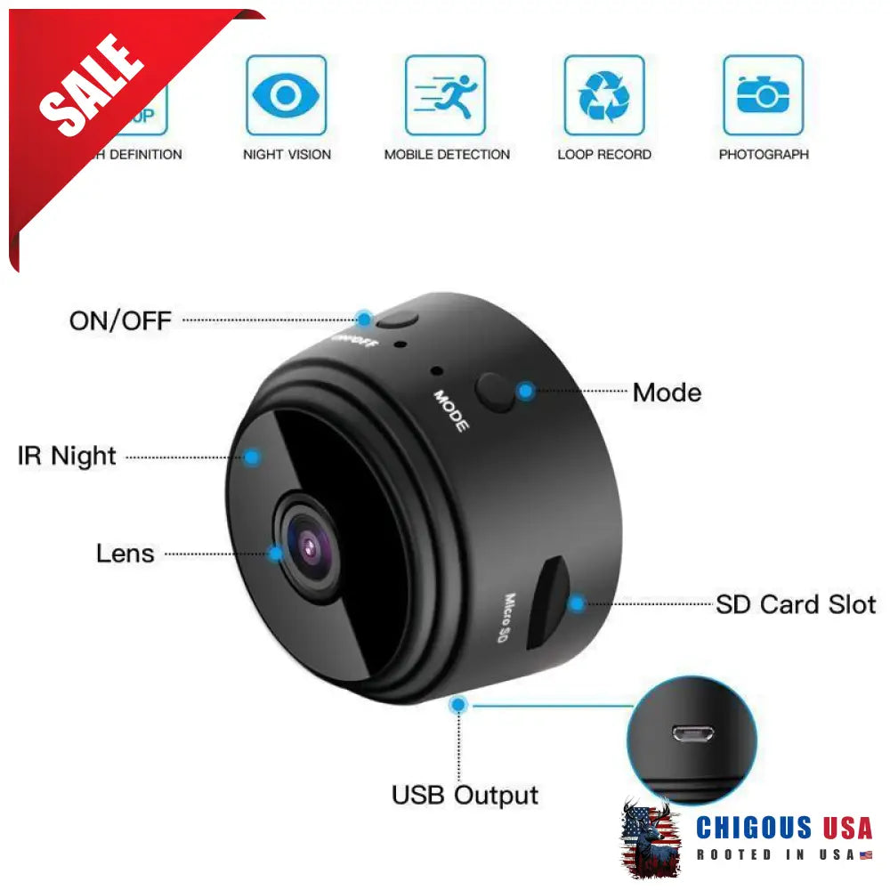 1080P Magnetic Wifi Mini Camera Smart Home