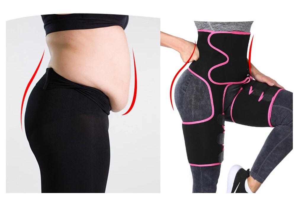 Neoprene Thigh Trimmer and Slimming Belt – Sweat Shapewear for Women to Burn Fat, Sculpt Legs, and Enhance Waistline Definition