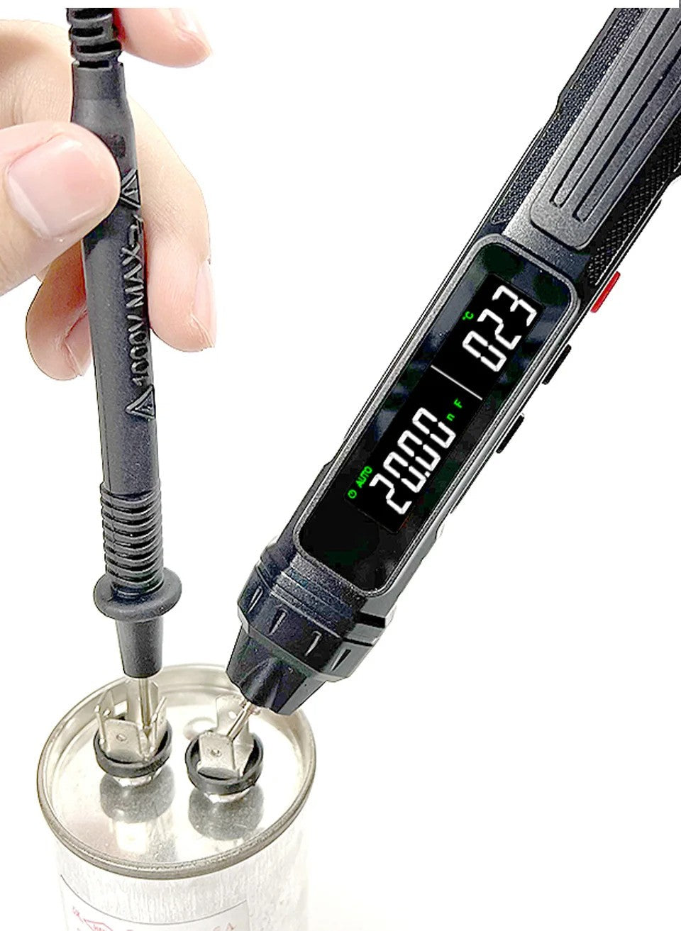 Smart Digital Multimeter Pen - Non-Contact Voltage Tester with 6000 Counts & Auto Range