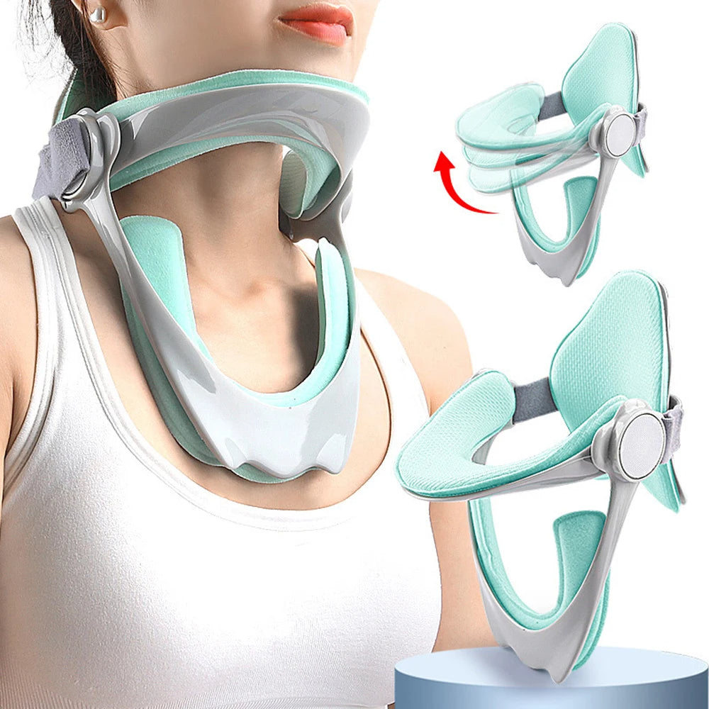 Neck Traction Device – Adjustable Cervical Collar for Posture Support and Neck Care with Stretch Feature