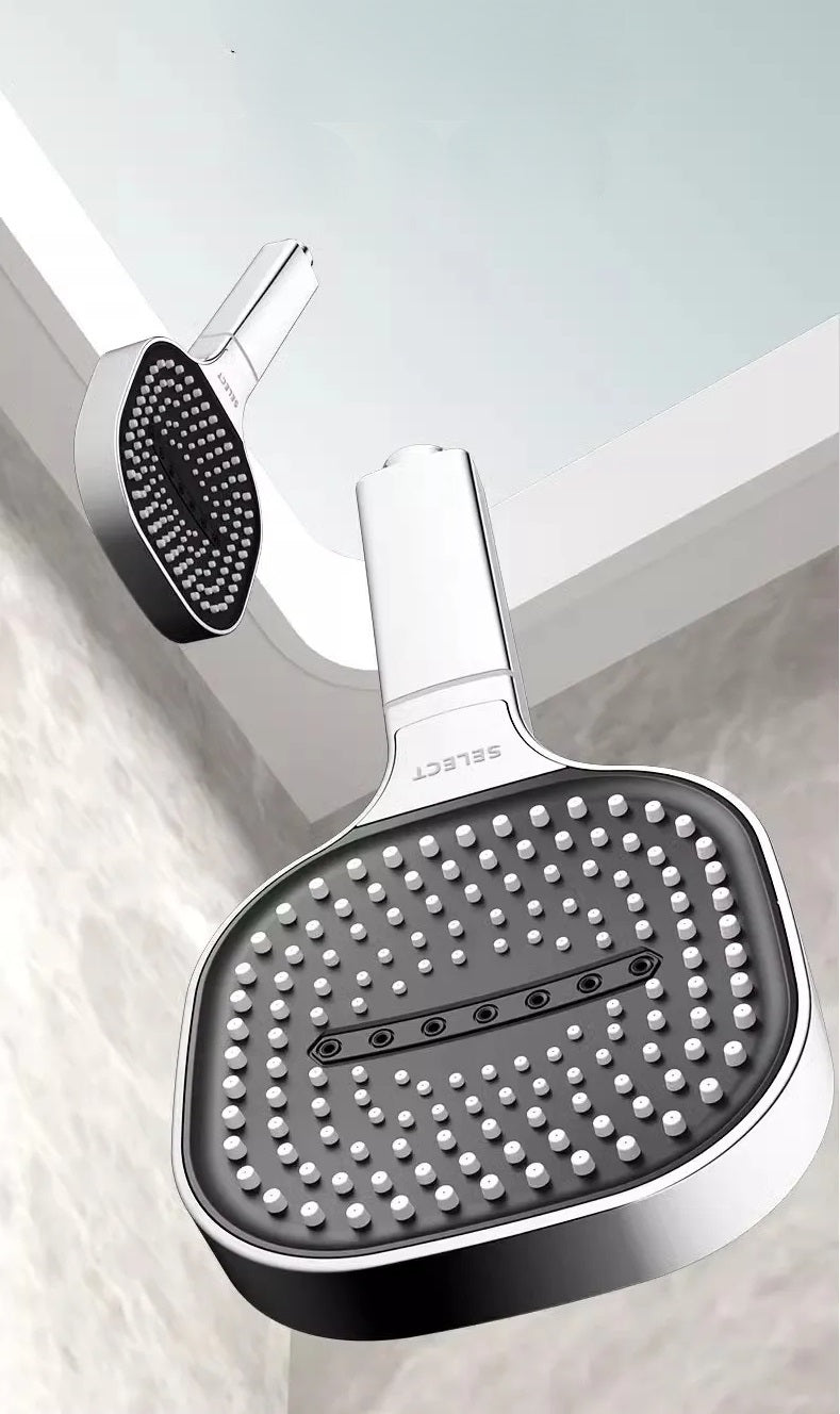 Massage Shower Head - 13CM High-Pressure 3 Mode Spray with Filter for Bathroom Spa