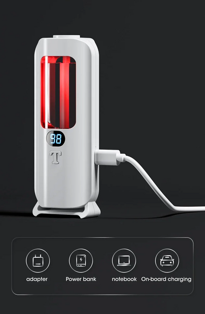 USB Aromatherapy Air Humidifier – Rechargeable 33.8oz Fragrance Diffuser for Long-Lasting Room Freshness in Office or Bathroom