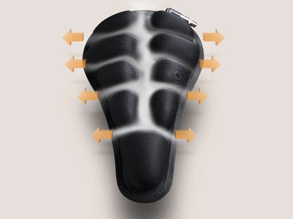 Inflatable Bicycle Seat Cushion – 3D TPU Airbag Bike Seat Cover with Universal Fit, Comfortable Anti-Pressure Riding Pad for Mountain Bikes, Road Bikes, and Accessories