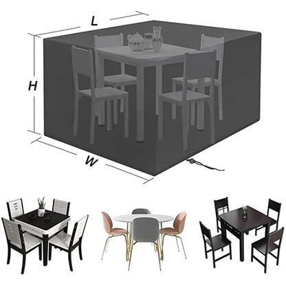 Multi-Size Waterproof Furniture Cover - Garden Chair, Sofa, Table Protective Cover for Weatherproof Outdoor Protection