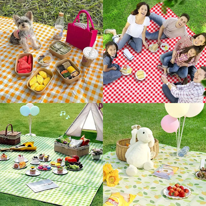 Waterproof Foldable Picnic Blanket – Comfortable Outdoor Mat for Picnics, Camping, and Family Fun with Easy Storage and Cleanable Surface
