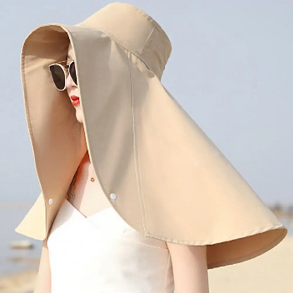 Moisture-Wicking Wide Brim Sun Hat – Breathable, Quick-Dry & Skin-Friendly UV Protection Hoodie Hat
