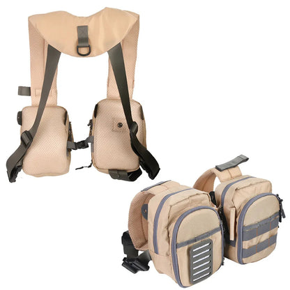 Multi-functional Compact Fly Fishing Tackle Bag – Lightweight Adjustable Chest Pack for Men & Women, Convenient Outdoor Fishing Storage and Mobility