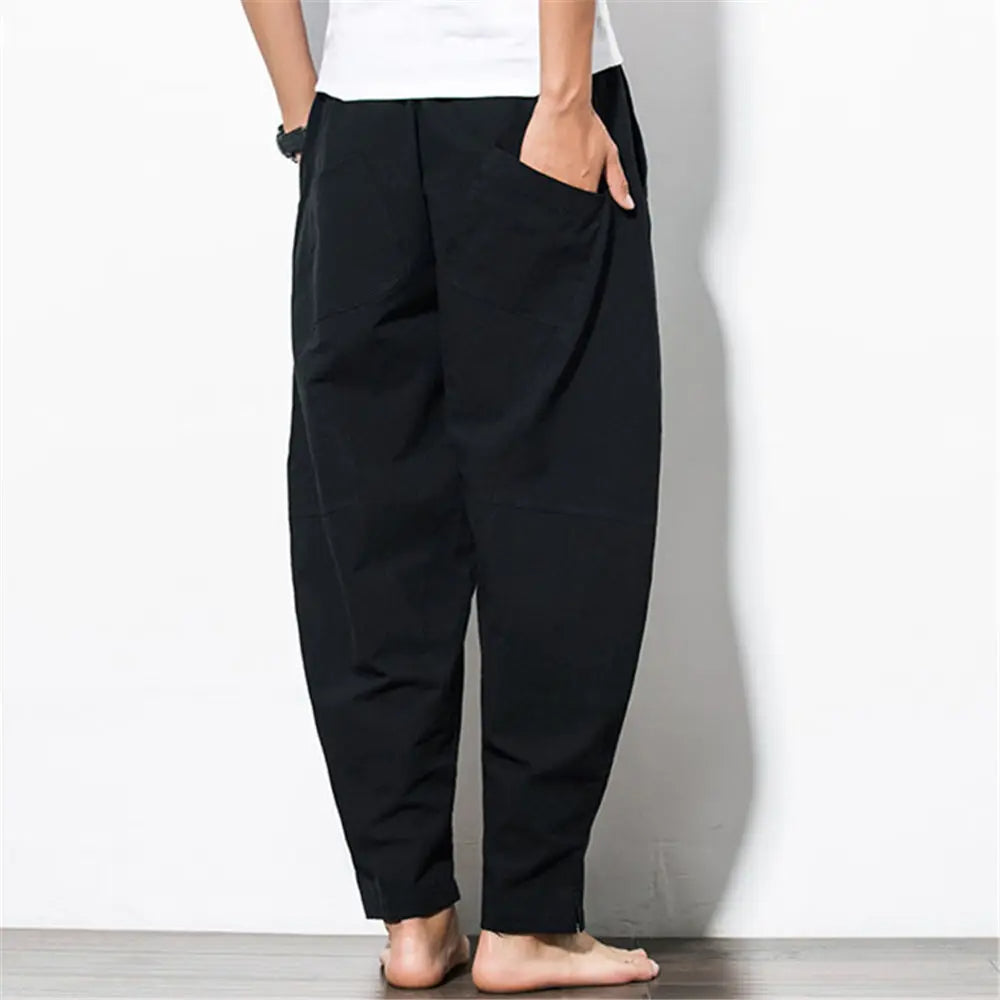 Unisex Oversized Harem Pants 5XL – Drop Crotch Yoga Sarouel Pants for Hippie Streetwear and Relaxed Urban Comfort 2025