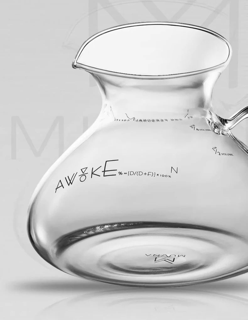 Coffee Carafe – 450ml Glass Sharing Pot with Water Level Display for Manual Brewing, Pour Over, and Barista Accessories