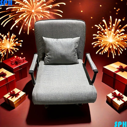 Convertible Sleeper Chair – 3-in-1 Adjustable Backrest, Lumbar Pillow, Foldable Sofa Bed for Living Room & Home Office