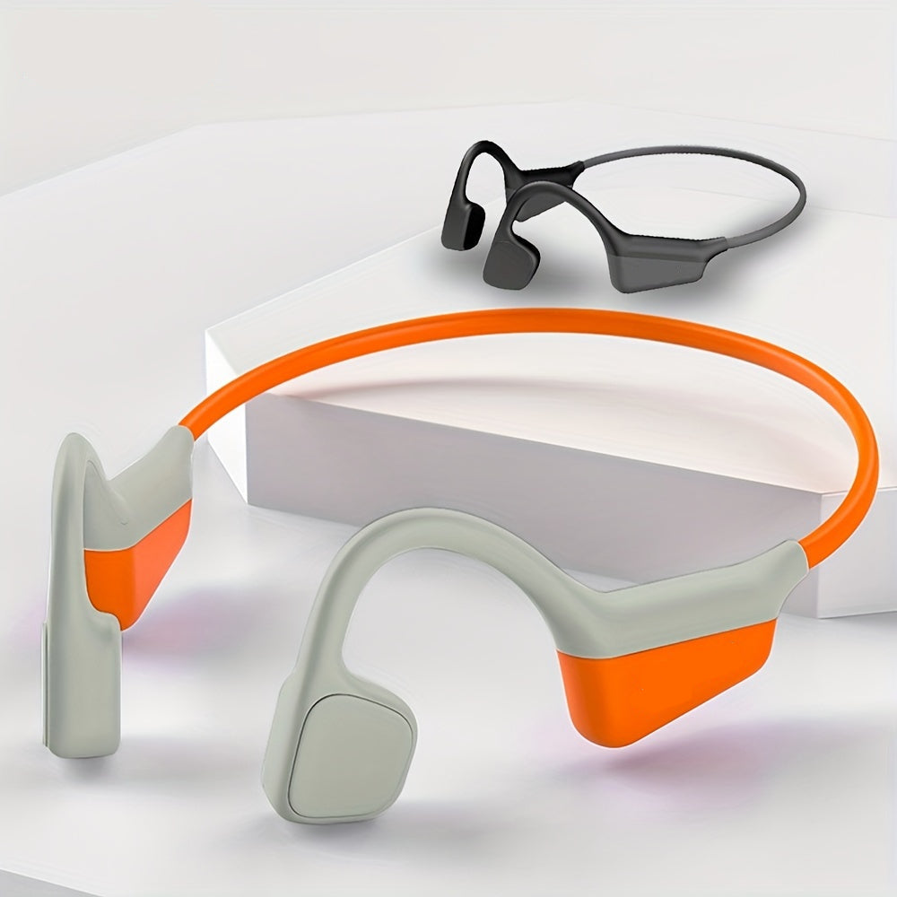 Bone Conduction Sport Headphones – Wireless Open-Ear Earbuds with Mic, 15H Playtime, Waterproof Design for Running, Cycling & Outdoor Activities