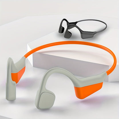 Bone Conduction Sport Headphones – Wireless Open-Ear Earbuds with Mic, 15H Playtime, Waterproof Design for Running, Cycling & Outdoor Activities