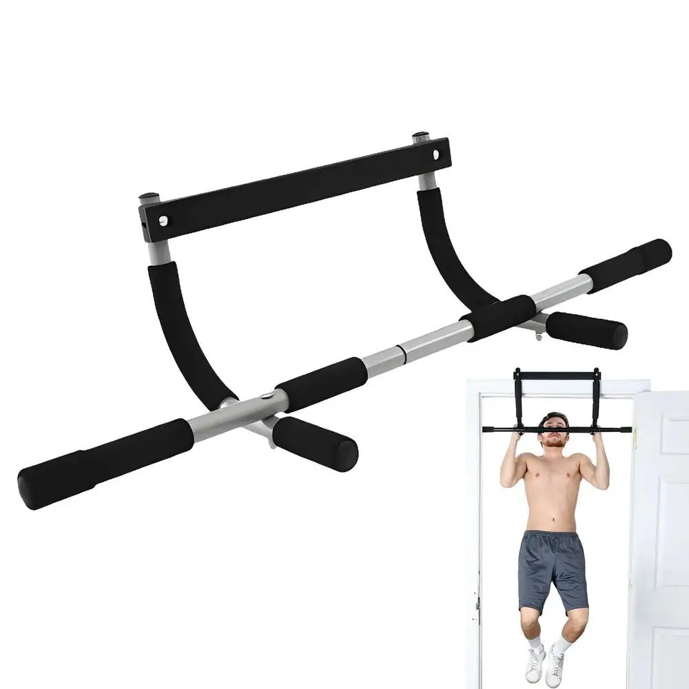 Doorway Pull-Up Bar for Home Gym – Indoor Body Trainer for Full-Body Fitness, Easy Hangable Bar with Foam Grips & Sturdy Design