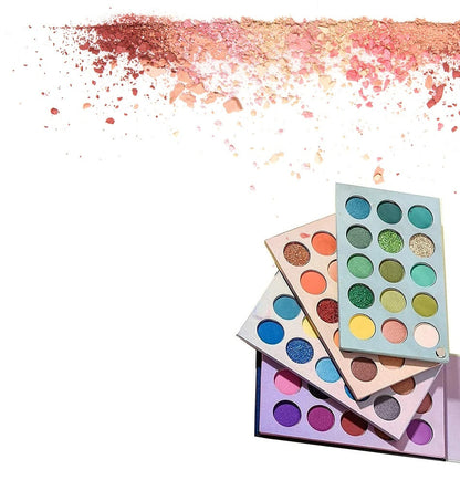 Color Eyeshadow Palette – 72/60 Matte, Glitter & Pearlescent Professional Pigment Set for Easy, Colorful Makeup and Artistic Looks