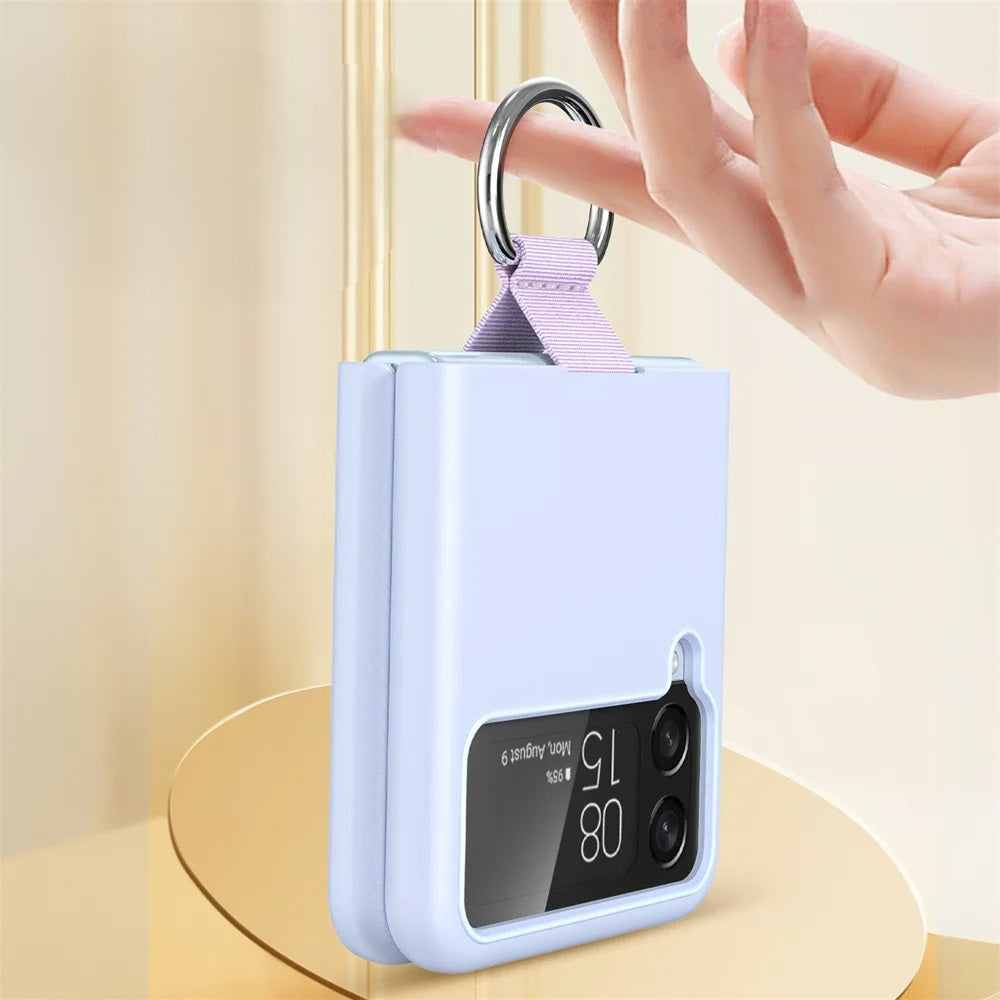 Luxury Matte PC Armor Finger Ring Grip Case for Samsung Galaxy Z Flip Series – Shockproof, Stylish, and Secure Grip Protection