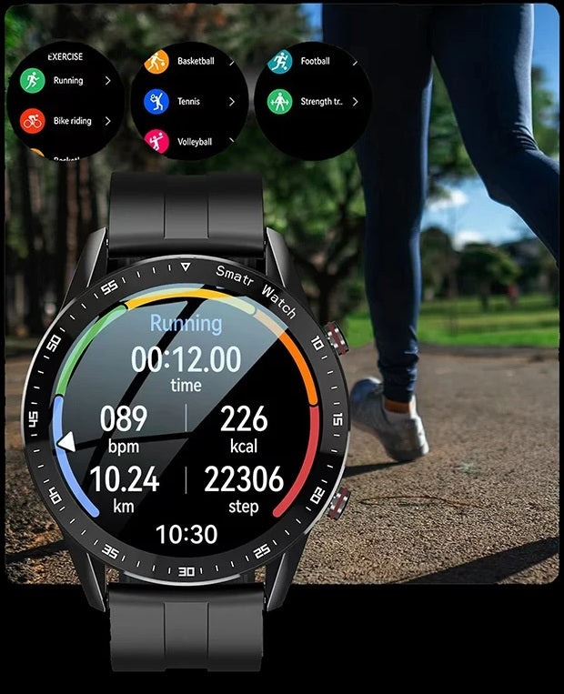 Men’s Sports Smartwatch – HW20 ECG+PPG Waterproof Bluetooth Call, Heart Rate Monitor, Fitness Tracker, Message Alerts, Sport Companion