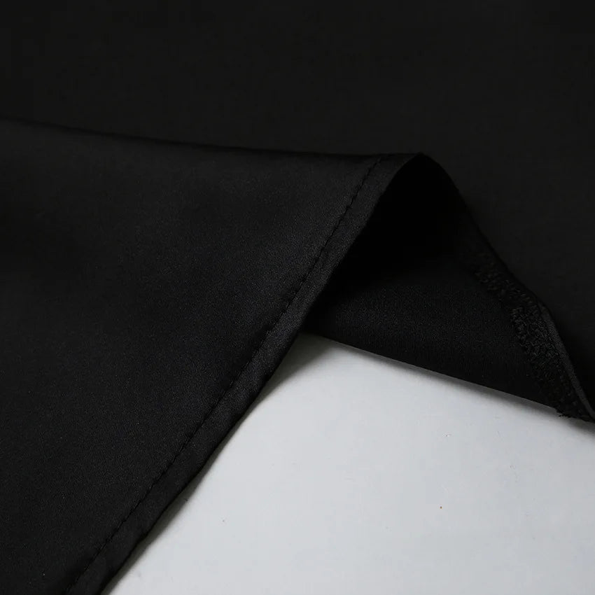 Women’s Black Lace Skirt – Asymmetrical A-Line Design with Fashionable Layered Splicing & Chic Modern Appeal