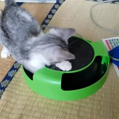 Cat Turntable Scratching Toy – High Mouse Trap Game Board for Educational Play, Fun Pet Entertainment with Scratching & Swivel Action