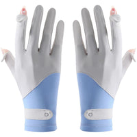 Womens Breathable UV Sun Protection Driving Gloves