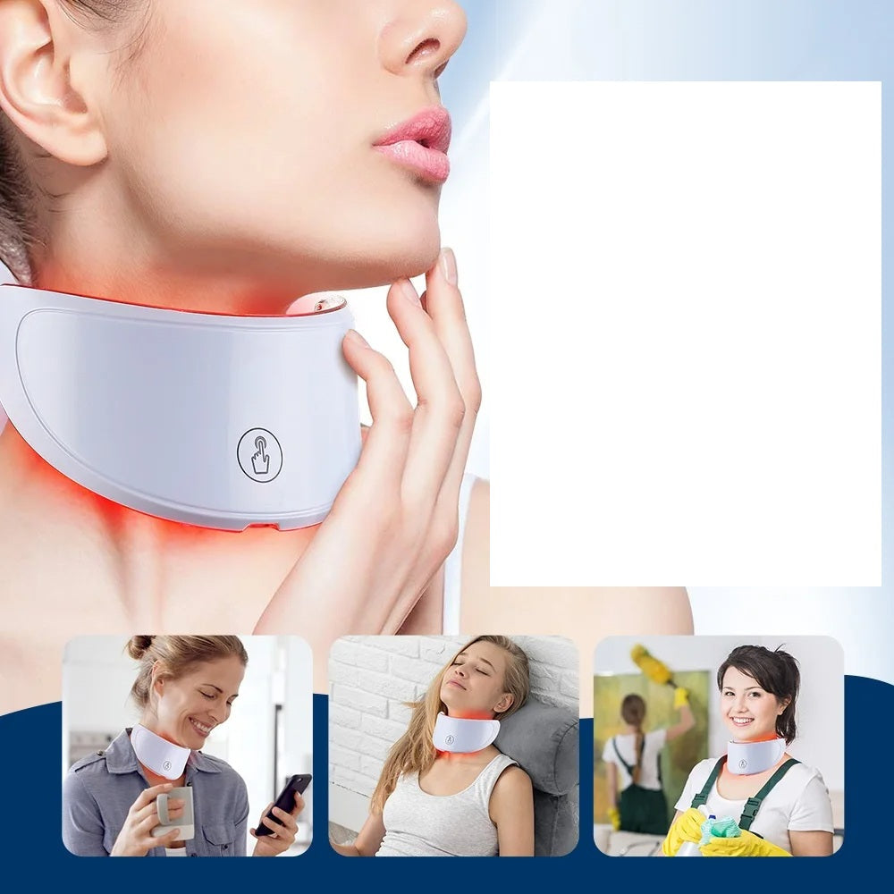LED Neck Lift Mask Device – Anti-Wrinkle Photon Therapy Skin Tightening Beauty Tool for Rejuvenation, Firming & Neckline Care