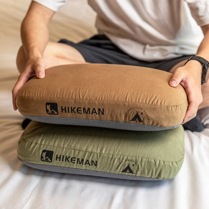 Memory Foam Camping Pillow - Full-Size Rollable Camp Pillow with Removable Washable Cover and Stuff Sack