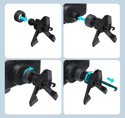 Wireless Car Charger & Rotating Phone Mount – 2-in-1  Fold Series & iPhone-Compatible Hands-Free Power for Every Drive