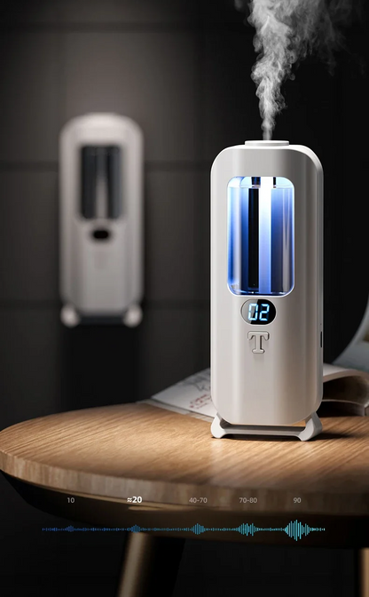 USB Aromatherapy Air Humidifier – Rechargeable 33.8oz Fragrance Diffuser for Long-Lasting Room Freshness in Office or Bathroom