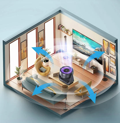 Wireless Adjustable Air Conditioner Fan Light – Rechargeable Turbo Cooling for Desktop & Wall-Mounted Comfort