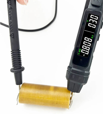Smart Digital Multimeter Pen - Non-Contact Voltage Tester with 6000 Counts & Auto Range