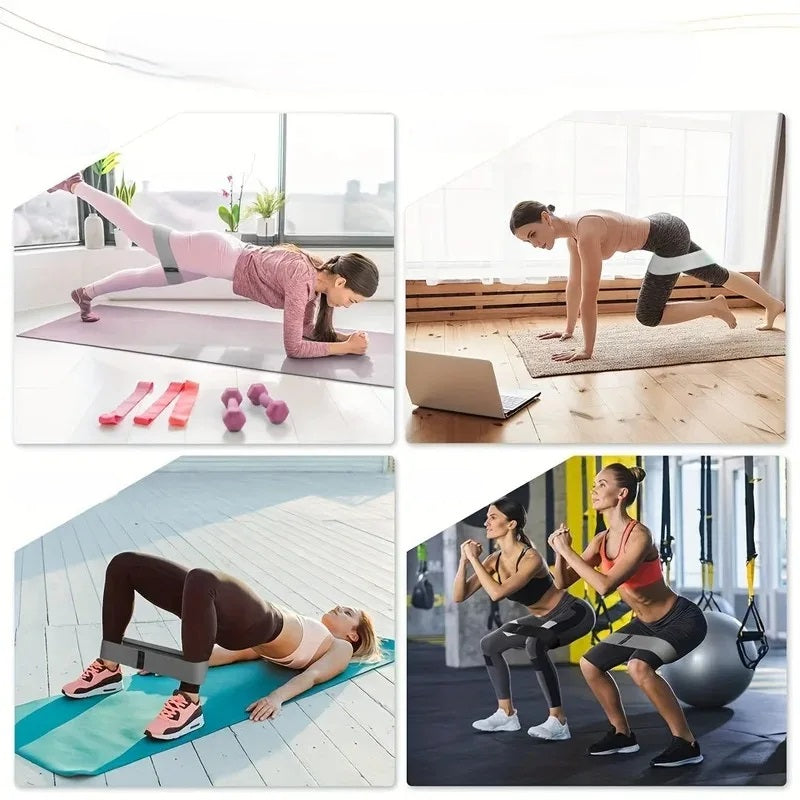 Crochet Gradient Resistance Band – Elastic Training Ring for Deep Squats, Buttocks Shaping and Strength Workouts