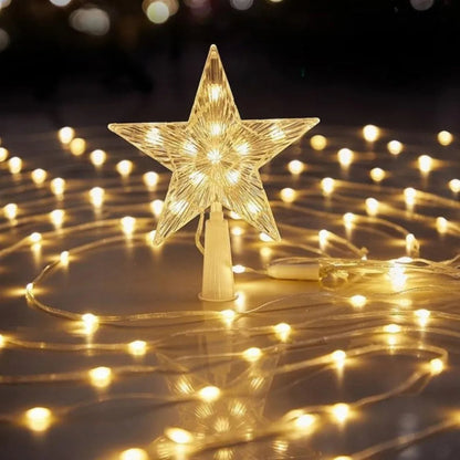 Star Waterfall Christmas Light – USB Fairy Curtain with 8 Modes for Indoor Holiday Parties, Windows & Courtyard Decor