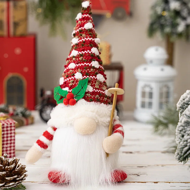 LED Gnome Couple Night Light – Christmas Sledge Elf Decoration for 2025 Gifts, New Year Displays & Valentine’s Surprises