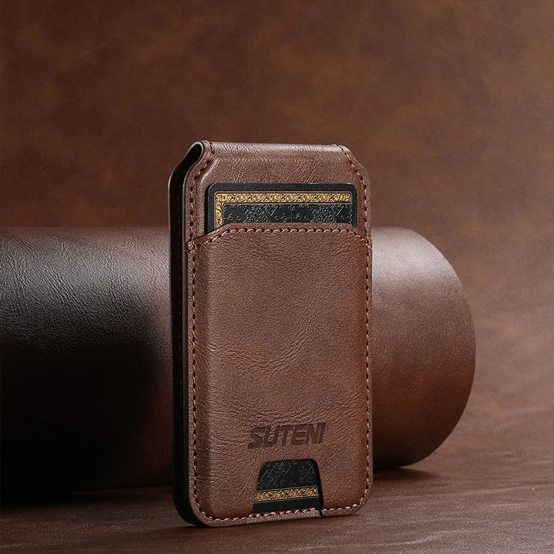 Leather Phone Wallet Bag – Magnetic iPhone 15 14 13 12 Pro Max Case with Card Holder, Crossbody Style & Secure Protection