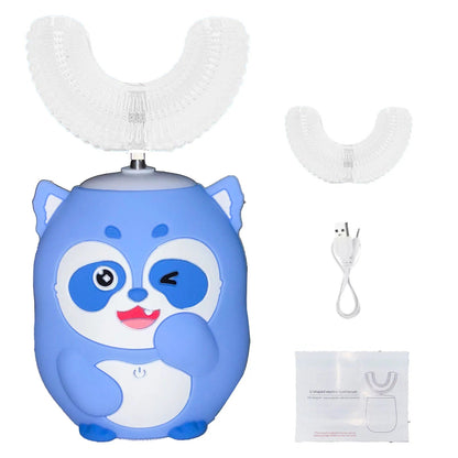 U-Shaped Electric Toothbrush – Ultrasonic Automatic Timer Toothbrush with Wireless Charging for Kids and Adults