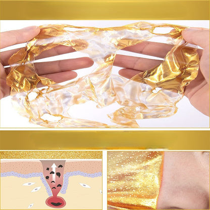 Luxury Hydrating Tear Mask – Deep Pore Cleansing and Skin Brightening Facial Mask, Light Beige Tone, Moisturizing Treatment for Smooth, Glowing Complexion