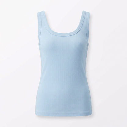 Women’s Basic Ribbed Tank Top – Solid Round Neck Camisole with Stretch Fit for 2026 Summer Wardrobe Essentials
