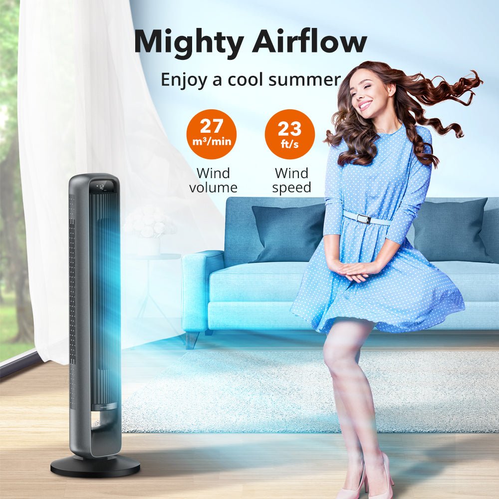 Smart Tower Fan - 120 Degree Oscillating