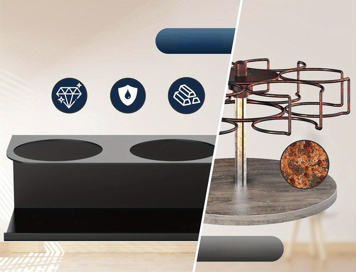 Magnetic Refrigerator Organizer Rack – Sleek Side-Mounted Kitchen Storage Solution for Spices, Utensils, and Everyday Essentials