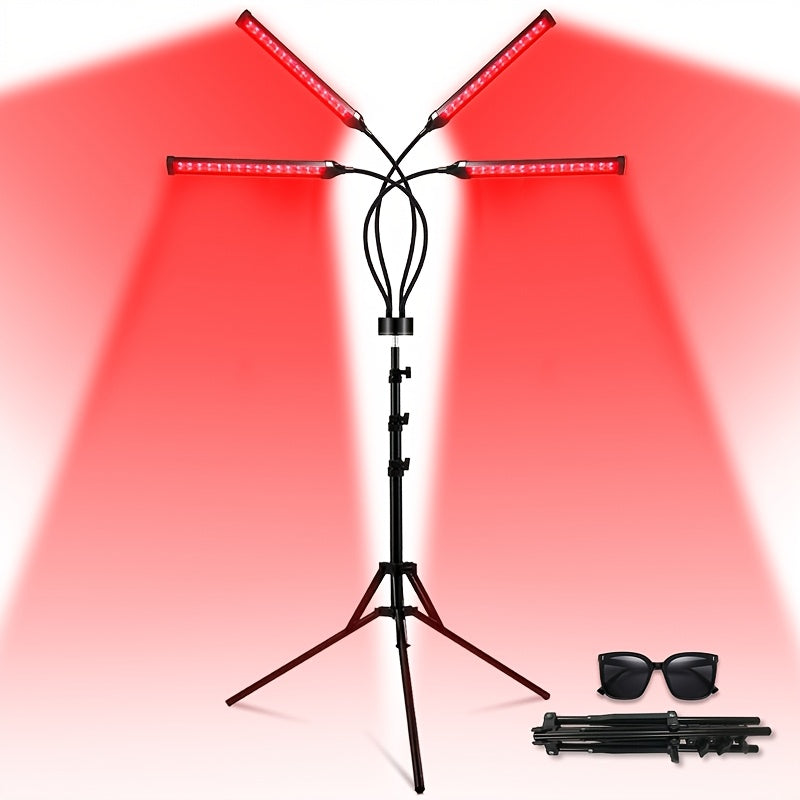 LED Red Light Therapy Lamp – 30W 660nm & 850nm Infrared Device with Stand for Muscle Pain, Joint Relief & Skin Care