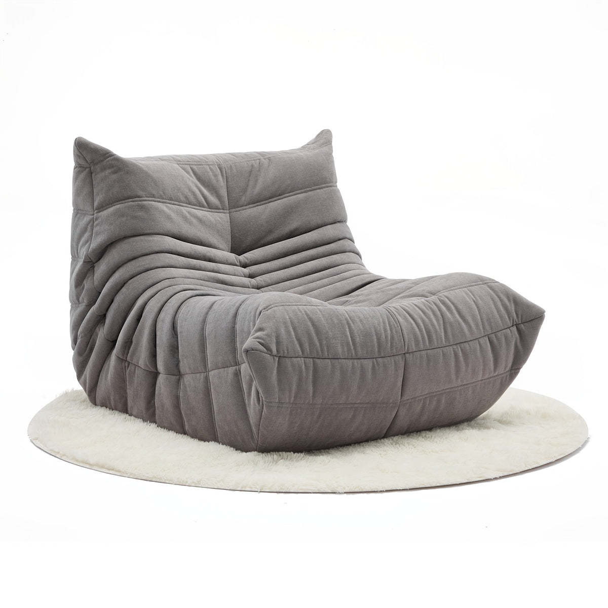 Caterpillar Bean Bag Sofa Chair – Single Lazy Lounge with 45D Sponge Filling, Soft Modern Design for Bedroom or Living Room Comfort