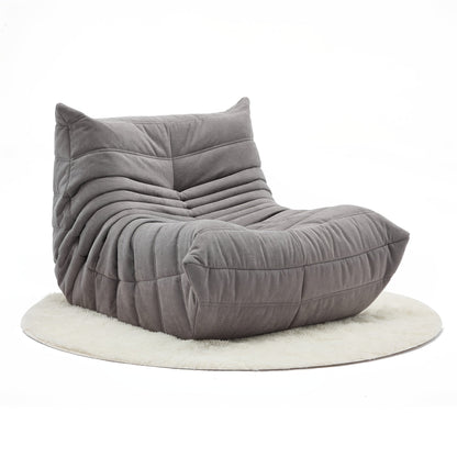 Caterpillar Bean Bag Sofa Chair – Single Lazy Lounge with 45D Sponge Filling, Soft Modern Design for Bedroom or Living Room Comfort
