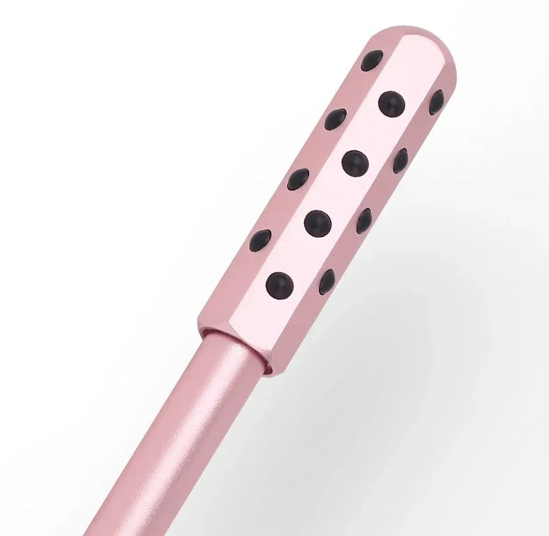 Germanium Anti-Wrinkle Facial Roller – 30-Needle Face Lift Wand for Skin Tightening, Derma Rolling, and Anti-Aging Treatment